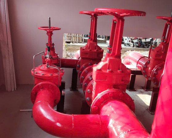 Lắp đặt hệ thống pccc kho Lê Minh Xuân
