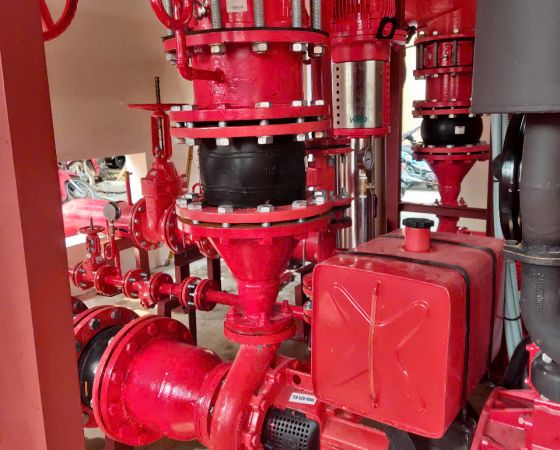 Lắp đặt hệ thống pccc kho Lê Minh Xuân