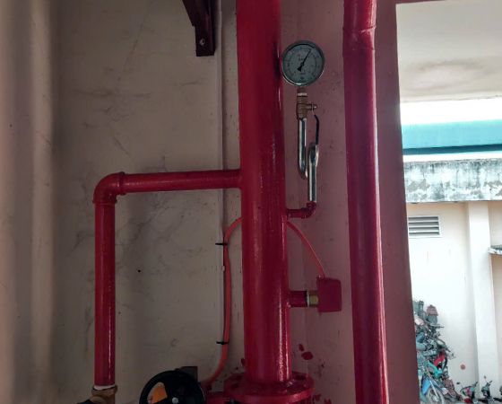 Lắp đặt hệ thống pccc kho Lê Minh Xuân