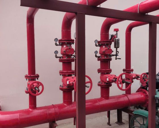 Lắp đặt hệ thống pccc kho Lê Minh Xuân