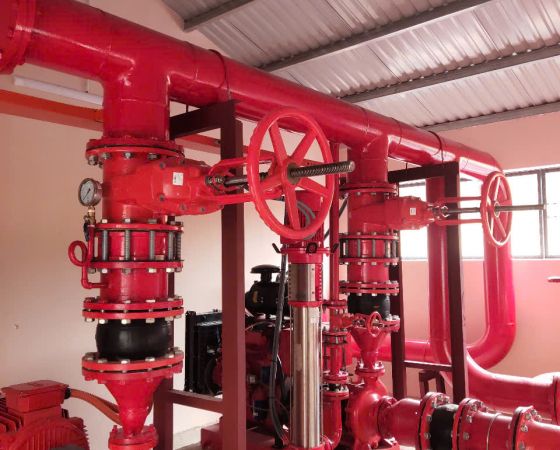 Lắp đặt hệ thống pccc kho Lê Minh Xuân