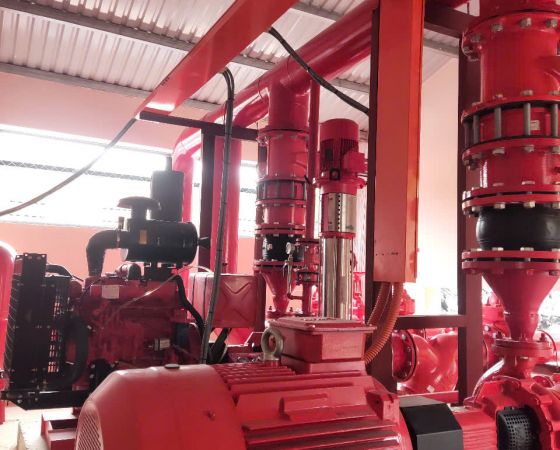 Lắp đặt hệ thống pccc kho Lê Minh Xuân