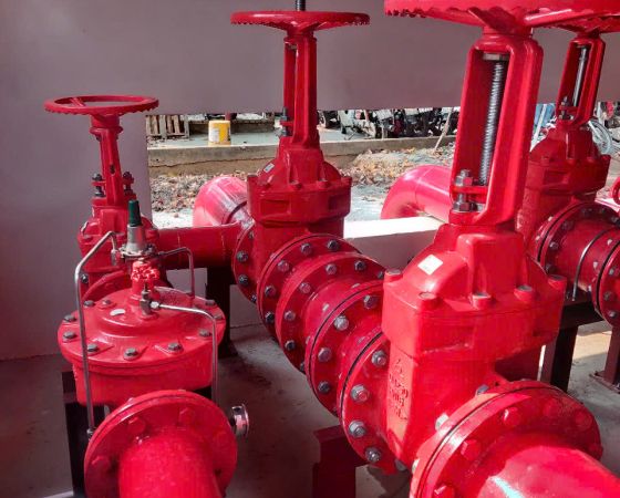Lắp đặt hệ thống pccc kho Lê Minh Xuân