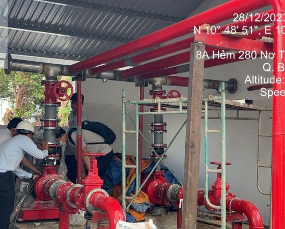 Lắp đặt PCCC 282 Nơ Trang Long