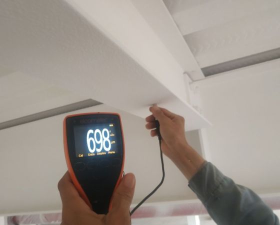  CÔNG TRÌNH : THI CÔNG SƠN CHỐNG CHÁY NÂNG BẬC CHỊU LỬA CỘT, DẦM, KÈO NHÀ XƯỞNG K18 , NHÀ XE MÁY K11– CÔNG TY POU SUNG VIỆT NAM