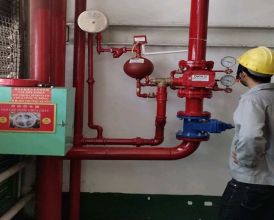CÔNG TRÌNH : LẮP ĐẶT HỆ THỐNG PHÒNG CHÁY CHỮA CHÁY NHÀ XƯỞNG  – CÔNG TY POUYUEN VIỆT NAM